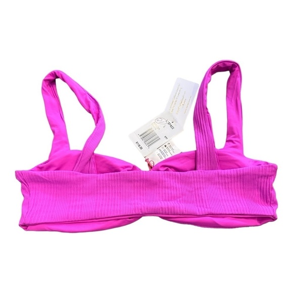 L*Space Willow Bikini Top in Bright Fuchsia NWT - Picture 5 of 6